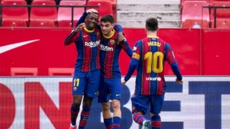 بالفيديو..ميسي يقود برشلونة للفوز على إشبيلية