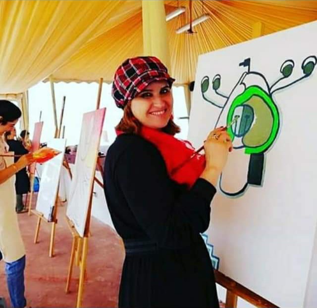 الفنانة التشكيلية نعيمة نطير تهنئ الأمهات في عيدهن .. عبد المجيد رشيدي‎