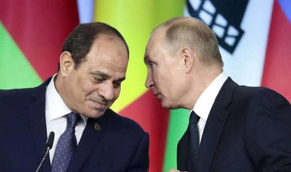 السيسي يبحث مع بوتين التعاون الثنائي والمشاريع المشتركة بين البلدين وقضايا المنطقة