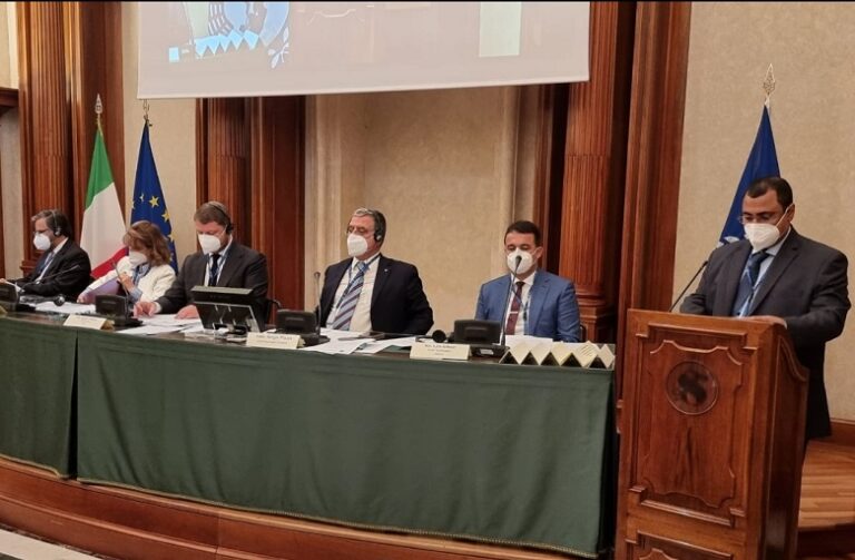«العسومي» يدعو لخارطة طريق مع برلمان البحر المتوسط لمواجهة التحديات