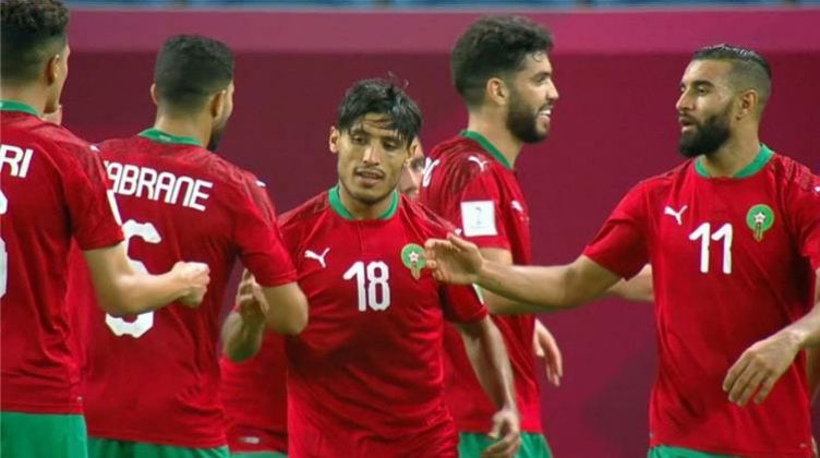 شاهد ..المغرب يسحق فلسطين في كأس العرب برباعية بيضاء