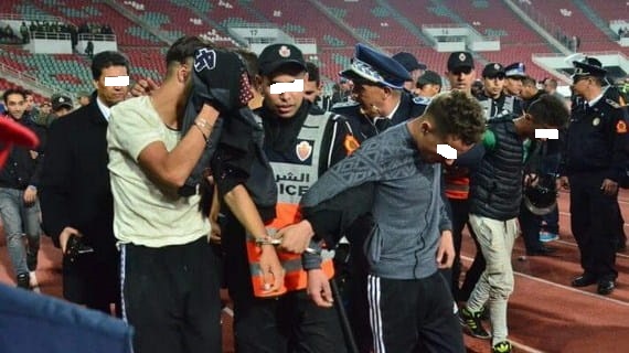 الجيش الملكي ينهي الموسم دون جماهيره بعد أحداث الشغب الخطيرة الاحد واعتقال 17 قاصراً