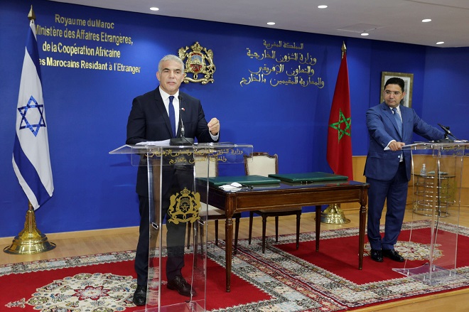 وزير خارجية المغرب يشارك بقمة سداسية في إسرائيل ” تحالف استراتيجي ضد إيران”