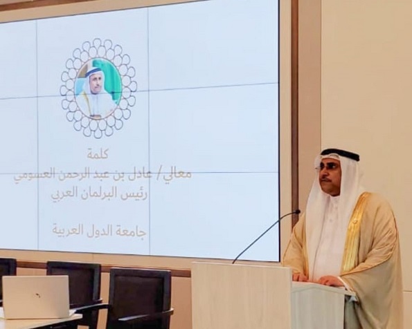 رئيس البرلمان العربي يدعو إلى لإدراج الحق في بيئة صحية سليمة ضمن الميثاق الدولي لحقوق الإنسان..فيديو