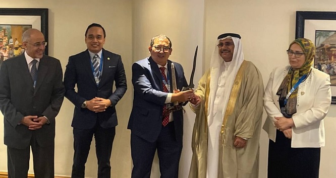 رئيس البرلمان العربي يلتقي رئيس منظمة برلمانيون جنوب شرق آسيا ضد الفساد ونائب رئيس المنظمة…