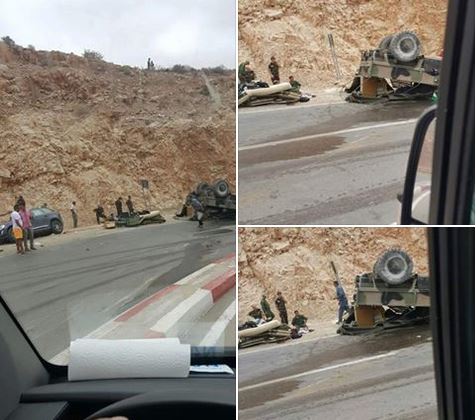 إصابة أربع جنود مغاربة في حادث سير على الحدود الشرقية