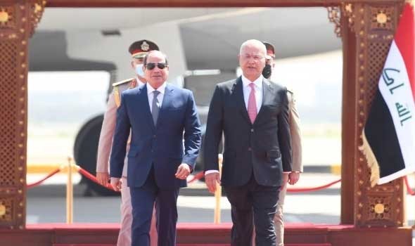 السيسي يٌؤكد دعم مصر لأمن واستقرار العراق