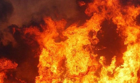 حريق هائل يلتهم عشرات المنازل في دارفور