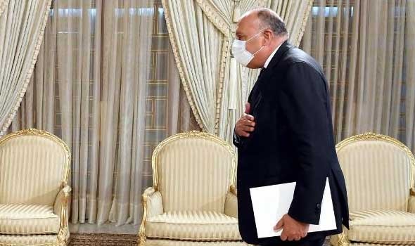 شكري يؤكد أن مصر مستمرة في مساعيها لتبني مسار التهدئة بين فلسطين وإسرائيل