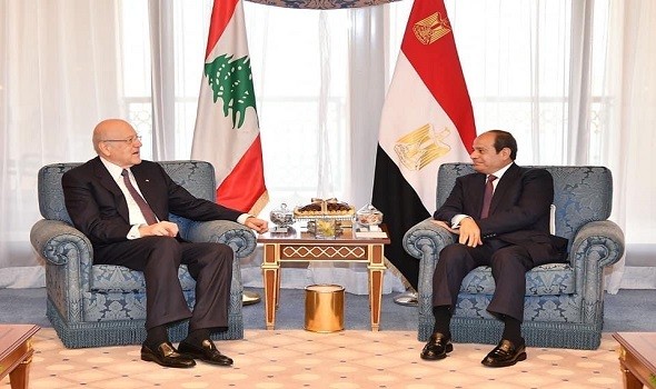 رئيس الحكومة اللبنانية يؤكد أن مصر تحمل هموم العالم العربي ونؤيد موقف القاهرة في رفض تهجير الفلسطينين