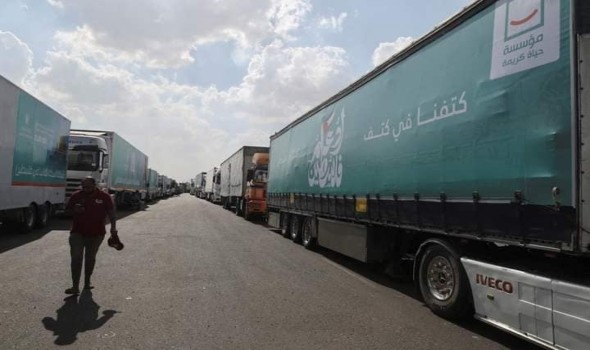 إسرائيل تُوافق على بدء عملية نقل تجريبي للمساعدات الإنسانية إلى شمال غزة