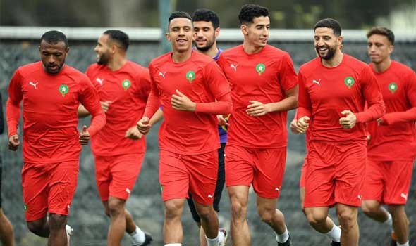 المنتخب المغربي يٌباشر الاستعدادات لمواجّهة الكونغو بمشاركة جميع اللاعبين