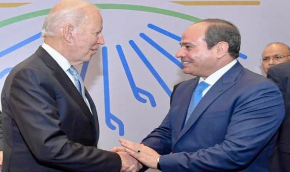 الرئيس السيسي ونظيرة الأميركي يُؤكدان علي ضرورة إبعاد العقبات لإتمام إتفاق الهدنة في غزة