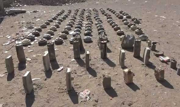 مركز الملك سلمان للإغاثة ينتزع 732 لغماً عبر مشروع
