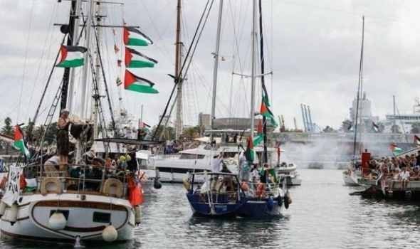 الجيش الإسرائيلي يعترض أسطول الصمود قبل وصوله إلى غزة