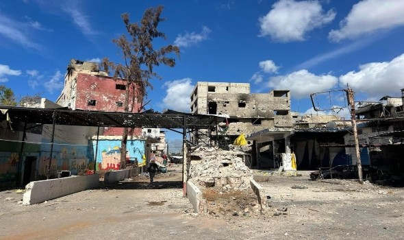 إضراب عام في مخيم عين الحلوة حداداً على ضحايا الغارة الإسرائيلية