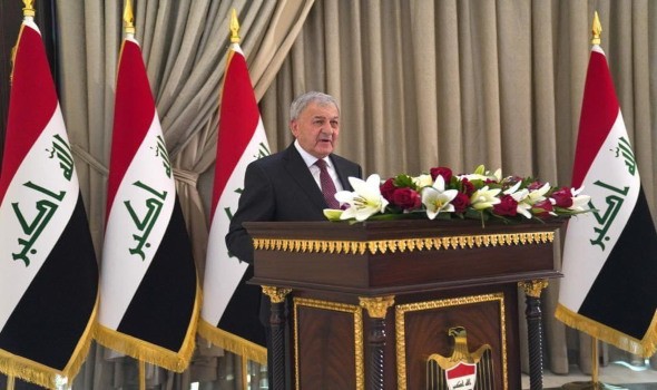 رئيس العراق يؤكد رغبة بلاده في تقوية العلاقات مع الصين